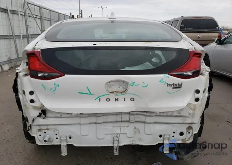 2018 Hyundai Ioniq Blue from USA, damaged, VIN KMHC65LC4JU096316